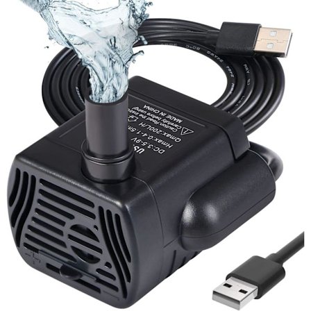 200L/H 3W Super Stille Justerbar Akvariepumpe Mikro Nedsænkelig Pumpe USB Dam Pumpe Springvand Fisketank