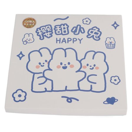 100 stk. Søte tegneserie-klistremerker til notatbok DIY Scrapbooking Dagbokkort Håndverk Sakura Søt Kanin PET Vanntett