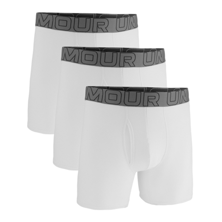 Under Armour UA Performance Cotton Bokserit 3-pack Valkoinen