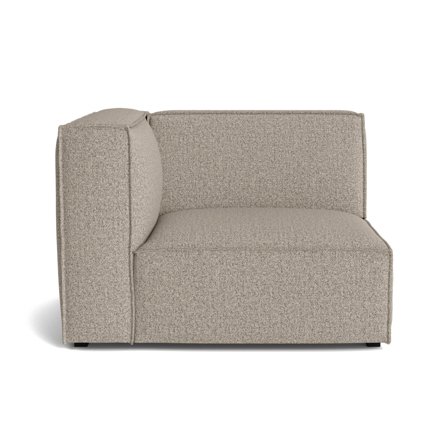 Milano Beige Venstrevendt Hjørnemodul Sofa - Elegant Design, 112x93x77cm - Perfekt til Hyggekrog - Modulopbygget System til Moderne Hjem