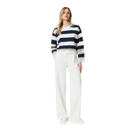 Twinset Straight Bukser Hvid, Dame Bukser