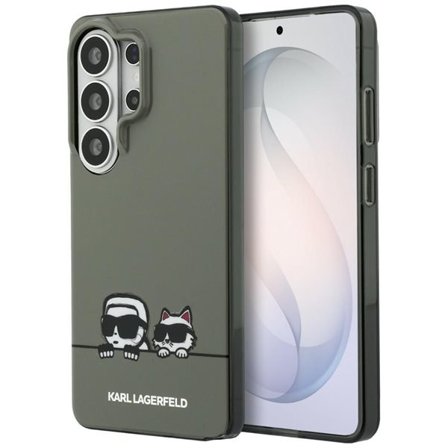 Karl Lagerfeld IML Peekaboo Karl & Choupette MagSafe Kotelo for Samsung Galaxy S26 Ultra - musta