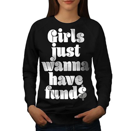 Tjej ha kul Cool kvinnor Blacksweatshirt