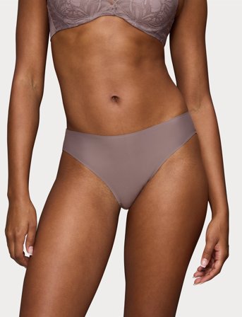 Triumph Body Make-Up Illusion Lace Highleg - Grey - 46