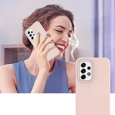 Samsung Galaxy A53 Skal - Silikon Beige Rvelon Beige