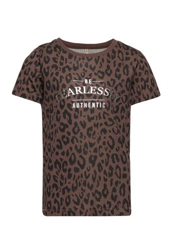 Kogarisa Reg S/S Leo Top Box Jrs Patterned Kids Only