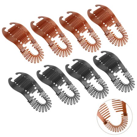 8 stk. banan hårklemmer til kvinder, hestehale banan klip til tykt hår, fleksible plastik hårkamme til kvinder