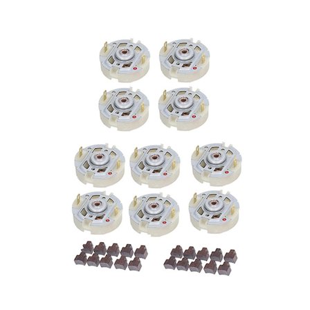 10 st kolborste för elmotor RS550 med hållare, kolborste för borrmaskin, skruvdragare