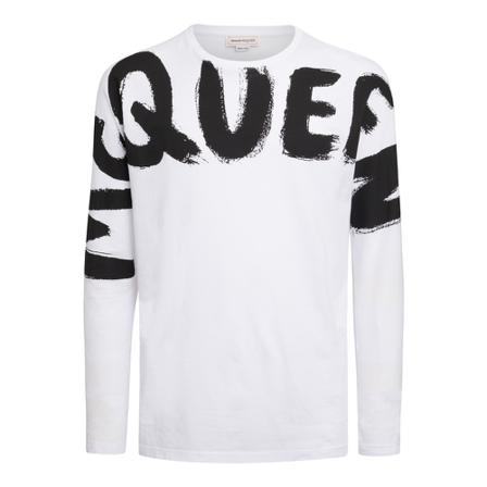 Alexander McQueen, T-shirt Wit, Heren, Maat:S