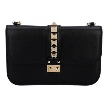 Valentino Vintage, Pre-owned Leather crossbody-bags Zwart, Dames, Maat:ONE Size,leer