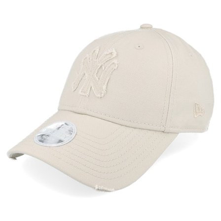 New Era - MLB Beige adjustable Cap - New York Yankees Womens Distressed 9TWENTY Stone Adjustable @ Hatstore