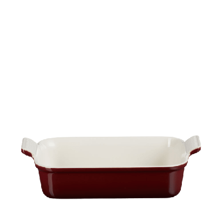 Le Creuset Rektangulär ugnsform Heritage stengods 26 cm Skålar Röd 2,4L /