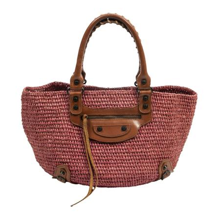 Balenciaga Vintage, Pre-owned Shoulder Bags Roze, Dames, Maat:ONE Size,Canvas