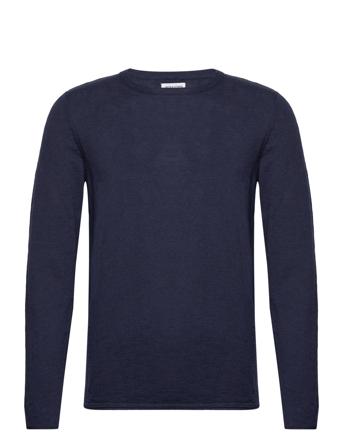 Jjelinen Knit Crew Neck Sn Navy Jack & J S