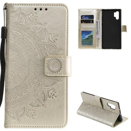Samsung Galaxy A32 5g - Mandala Läder Fodral - Guld Gold Guld