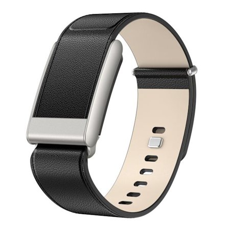 Ranneke Whoop 5.0:lle (Life/Mg), ylellinen nahkainen vaihtoranneke (musta)