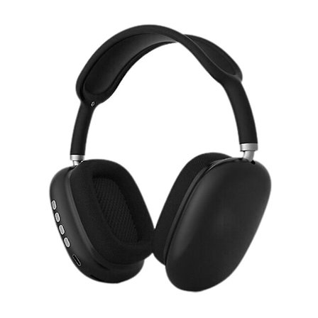Bluetooth-kuulokkeet Y2k Headset Langaton melunvaimennus Musiikki Urheilu Kuulokkeet(Musta)