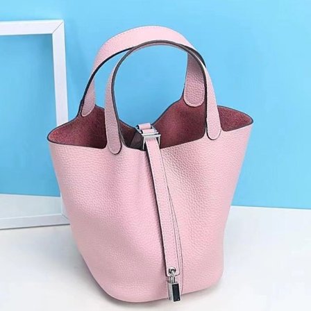 100% Ekte Skinn Dame Håndvesker Designer Tote Bag Klassisk Mykt Skinn Bøtteveske