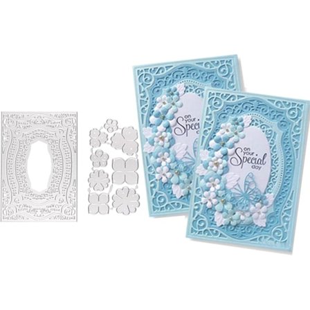 Kuttedør Stencilsett - Metall Embossing Verktøy (FMY)