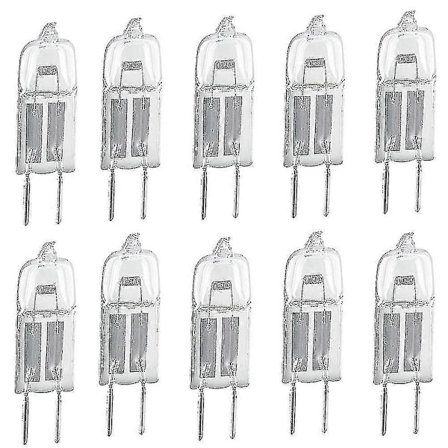 10 stk G4 12v 20w Halogen pære med stiftbase for lysekroner og anhengslamper