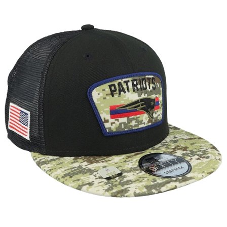 New Era - Negro trucker Gorra - New England Patriots NFL21 Salute To Service 9FIFTY Black/Camo Trucker @ Hatstore