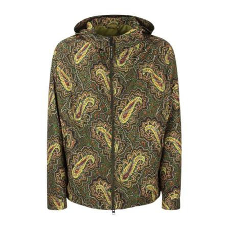 Etro, Jacket Groen, Heren, Maat:L,stof,print