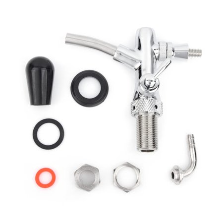 Justerbar ølkran i rustfrit stål til hjemmebar - Sølv