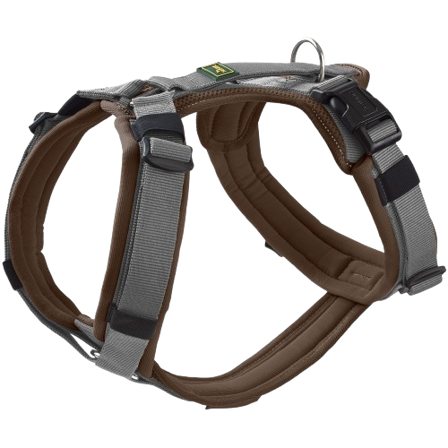 Hunter - Sele Maldon Up Polyester brun/grå 53-71/M - Hund - Halsbånd - ZOO.no