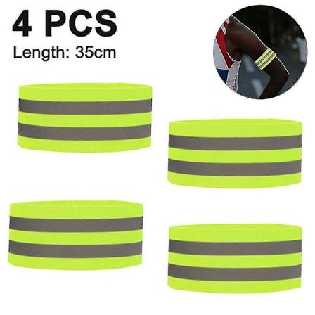 4 kpl S Heijastin S Ranteeseen, Käsivarteen, Nilkkaan, Jalkaan, Hyvän Näkyvyyden Ar Turvaheijastinnauha Ss Walille