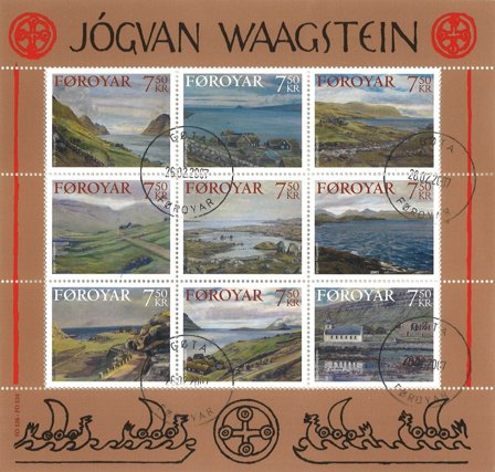 Færøerne 2005 - AFA 526-534 - Stemplet miniark