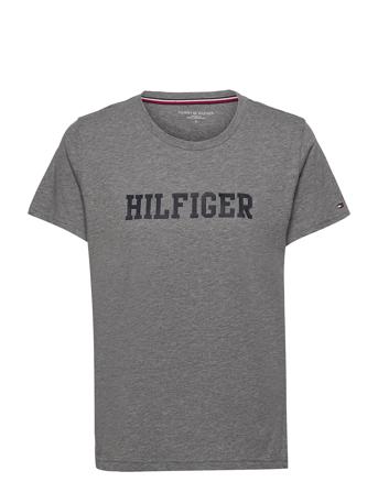Cn Tee Ss Hilfiger T-shirt Top Grå Tommy Hilfiger