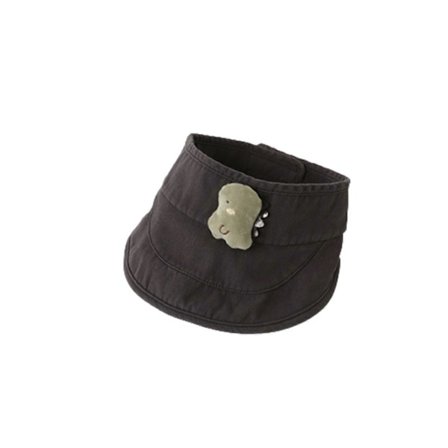 Sød Baseballkasket til Småbørnspiger - Solbeskyttelse Børne Truckerkasket Åndbar Kasket Justerbar til 1-3 År - mørkegrå