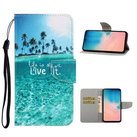 Wonderland Samsung Galaxy A51 flip kuoret - Englanti Hahmot