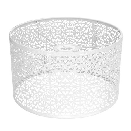 Lampskärm ihålig metalllampskärm E27 E14 Universell användning Bra värmeavledning Utsökt lampskydd Vit