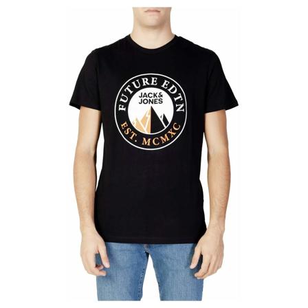 Jack & Jones T-Shirts , Zwart , Heren , Maat: 2XL