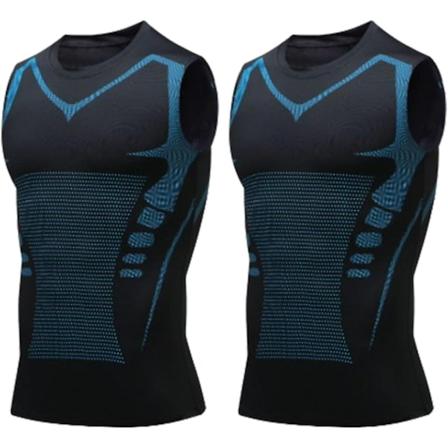 Ioninen muotoiluliivi, versio Ioninen muotoiluliivi ilman hihoja, 2024 Uusi muotoiluliivi-WELLNGS 2black 3X-Large