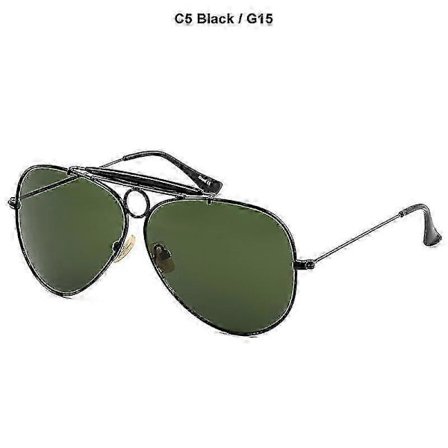 Nya Mode 3138 Shooter Stil Vintage Flygar Solglasögon Metall Cirkel Märkesdesign Solglasögon Oculos De Sol Med Huv jinst1