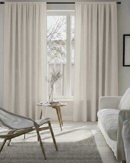 Yhdistelmänauhaverho Allan yksivärinen 2 kpl Off-white