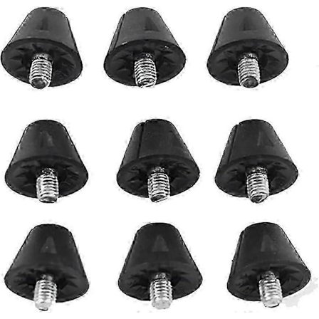 25 stk. Udskiftningsfodboldknopper Sorte fodboldknopper 13 mm Plastikknopper til fodboldstøvler Skridsikre metalknopper Fodboldstøvler til voksne børn