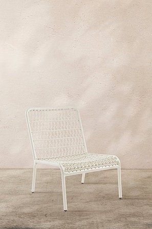 Jotex - Loungestoel Wit Wit - ESTEPONA - Koop Tuinstoelen & tuinkrukken bij Jotex