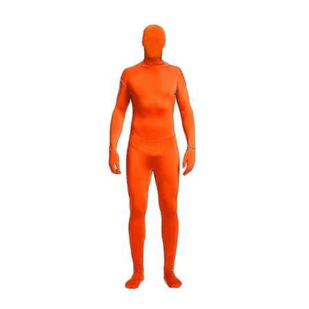 Naamiaisasu Näkymätön Morph-puku Koko Vartalo Miehet Naiset Oranssi 150CM