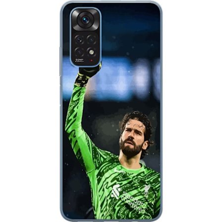 Kompatibelt Mobildeksel til Xiaomi Redmi Note 11S Alisson Liverpool Brasil eneste keeper på listen fotball keeper rask reflekser stabil sikker leder o