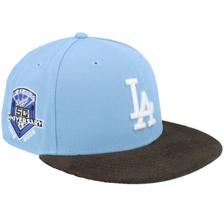 New Era - MLB Grün Fitted Cap - Los Angeles Dodgers Fall Adventure 59FIFTY 50th Anniversary Sky Fitted @ Hatstore