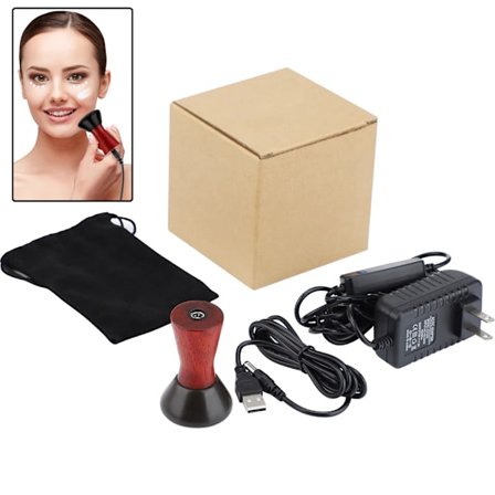 Elektrisk Uppvärmd Bian Sten Gua Sha Massager Varm Kompress Kropp Fysioterapi Verktyg Rygg Ansiktsmassage Varm Moxibustion Guasha Verktyg~01738