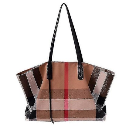 Håndvesker for kvinner Canvas Mote Stor Kapasitet Romslig Veske Dame Crossbody Veske Mote Tote Topp