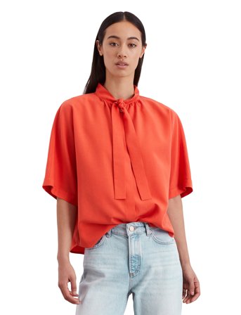 Marc O'Polo Shirts/Blouses Short Sleeve - Red - 36