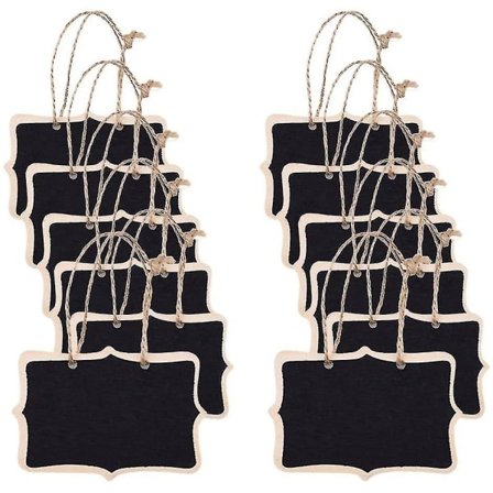 Mini Tavle Etikett Tre Håndskrevet Rep Liten Tavle Plante Navneskilt