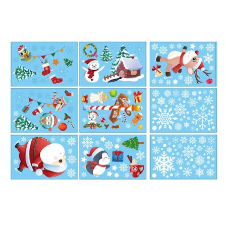 Jul statiske klistremerker vindusdekor 4 4