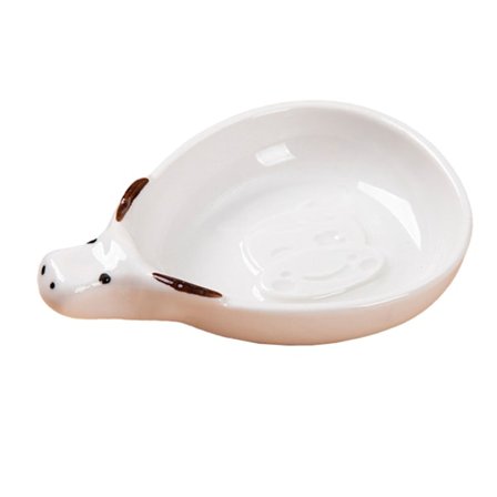 Kreativ tecknad keramik präglad doppfat Hem kök Såsfat Vinägerfat Bull