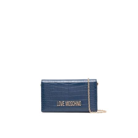 Love Moschino, Crossbody BAG Blauw, Dames, Maat:ONE Size,print